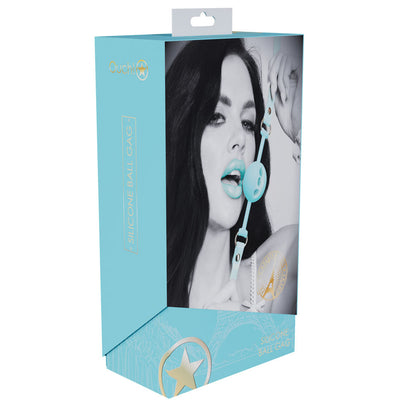 Ouch! Paris Collection Silicone Ball Gag Baby Blue Breatheable Mouth Restraint Restraint Kits & Sets