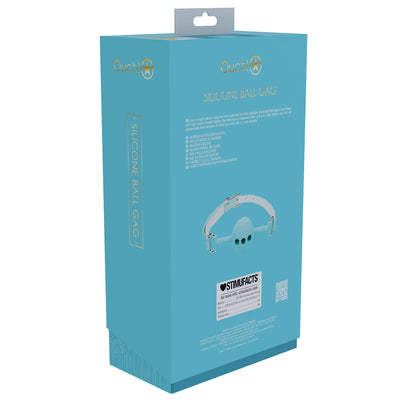 Ouch! Paris Collection Silicone Ball Gag Baby Blue Breatheable Mouth Restraint Restraint Kits & Sets