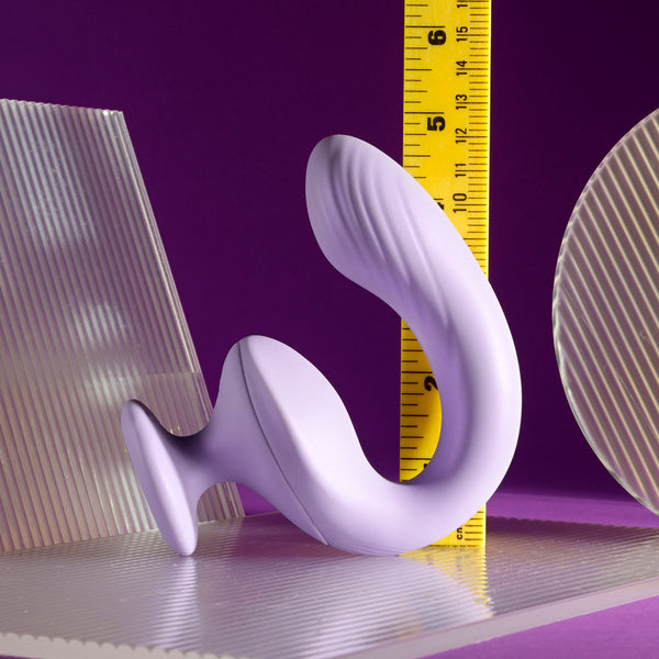 Playboy Pleasure Rev Me Up Purple Usb Rechargeable Dual Motor Curved  Wireless s