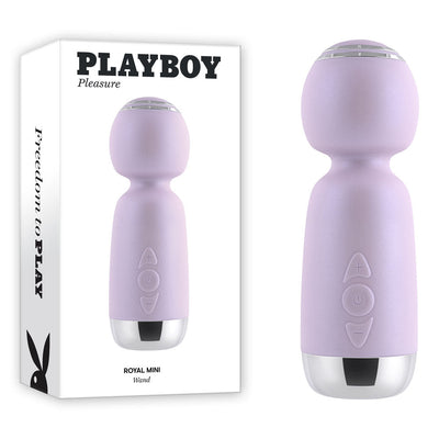 Playboy Pleasure Royal Mini Lilac 12.5 Cm Usb Rechargeable Wand  Massagers & Wands