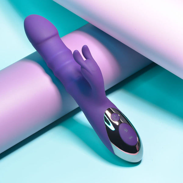 Playboy Pleasure Hop To It Purple 23.5 Cm Usb Rechargeable Rabbit  Rabbit s