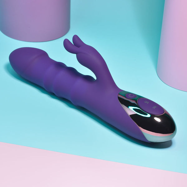 Playboy Pleasure Hop To It Purple 23.5 Cm Usb Rechargeable Rabbit  Rabbit s