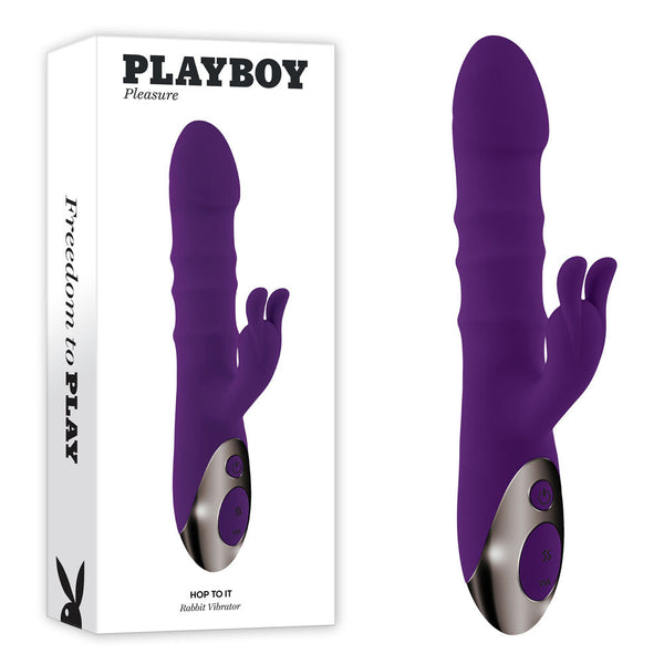 Playboy Pleasure Hop To It Purple 23.5 Cm Usb Rechargeable Rabbit  Rabbit s
