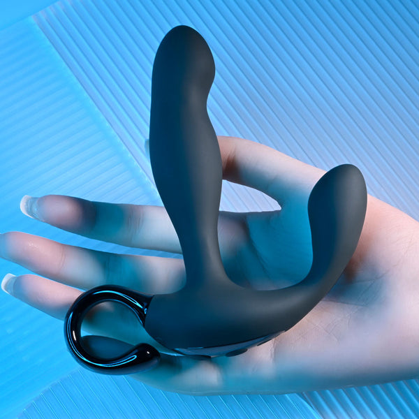 Playboy Pleasure Come Hither Black 13.2 Cm Usb Rechargeable Vibrating Prostate Massager With Wireless Remote Control Prostate Stimulators