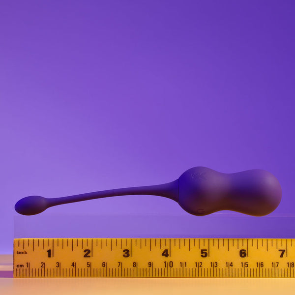 Playboy Pleasure Double Time Purple Usb Rechargeable Vibrating Kegel Balls Kegel Exercisers