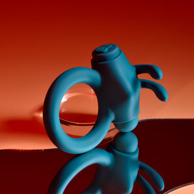 Playboy Pleasure Bunny Buzzer Green Usb Rechargeable Vibrating  Ring  Rings