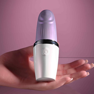 Playboy Pleasure Getaway White/Purple 14.2 Cm Usb Rechargeable Tapping Stimulator Clitoral s