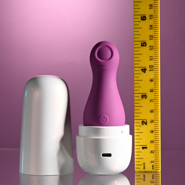 Playboy Pleasure The Jet Set Tapping Purple 10.2 Cm Stimulator With Charging Case G Spot s