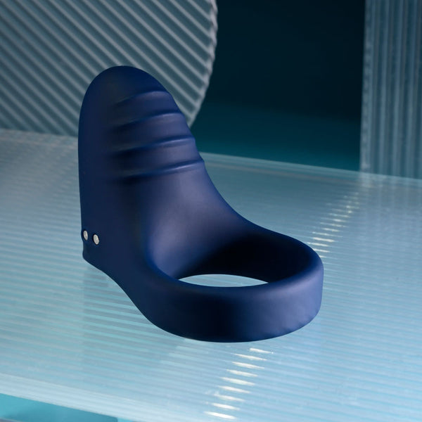 Playboy Pleasure Point Blue Usb Rechargeable Vibrating  Ring  Rings
