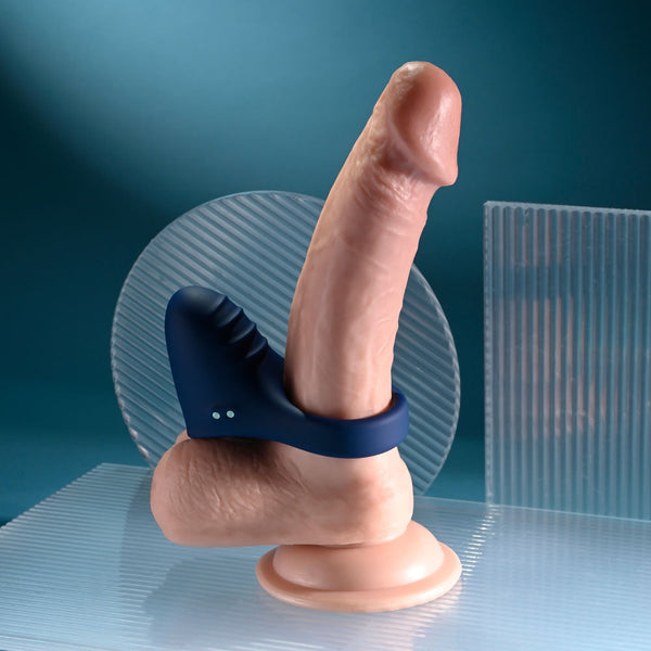 Playboy Pleasure Point Blue Usb Rechargeable Vibrating  Ring  Rings