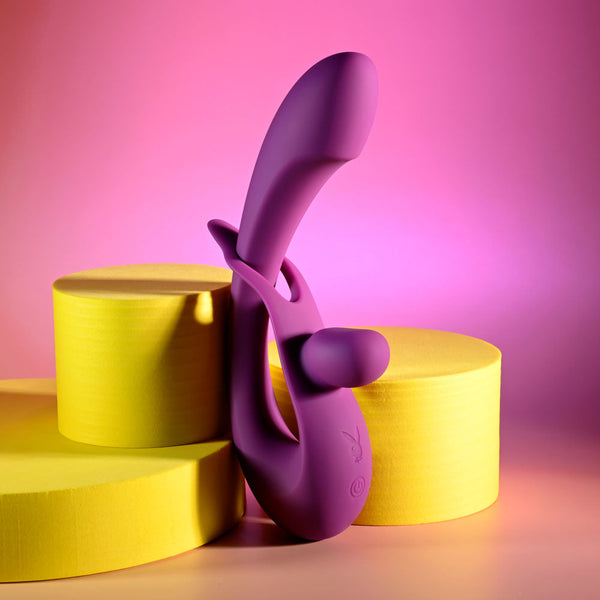 Playboy Pleasure Cha Slide Purple 20 Cm Usb Rechargeable Rabbit  Rabbit s