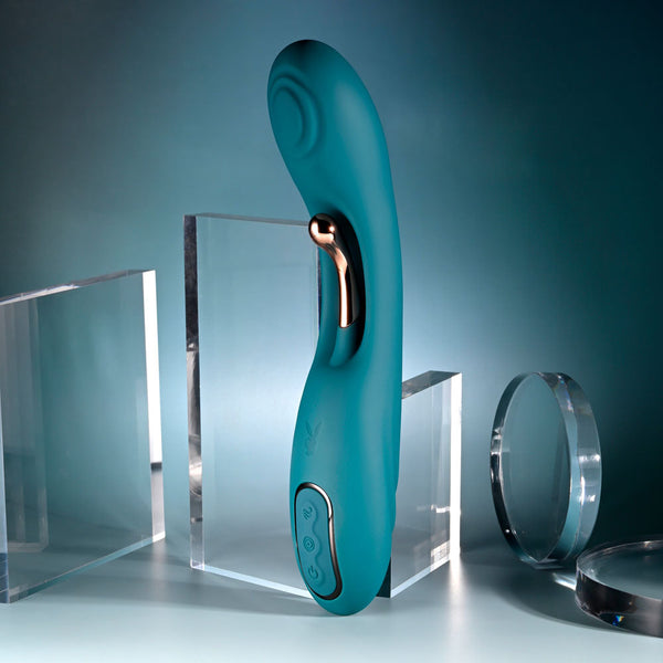 Playboy Pleasure Aurelie Green 22.7 Cm Usb Rechargeable  With Internal Flicker Wireless s