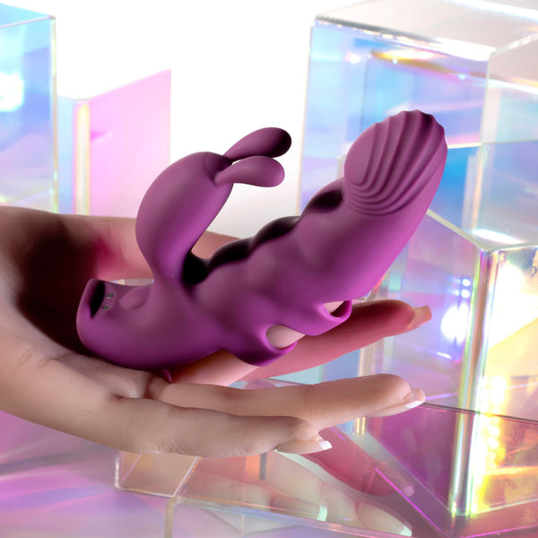 Playboy Pleasure Lend A Hand Purple Usb Rechargeable Finger  Wireless s