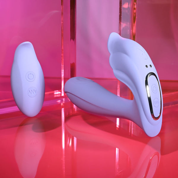 Playboy Pleasure Lilac Fantasy Purple 13.5 Cm Usb Rechargeable Tapping  With Remote Wireless s