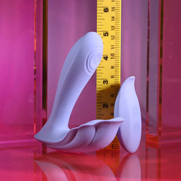 Playboy Pleasure Lilac Fantasy Purple 13.5 Cm Usb Rechargeable Tapping  With Remote Wireless s