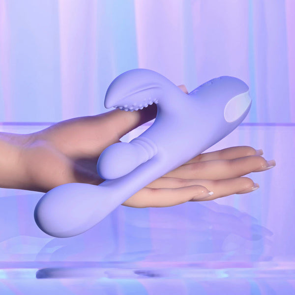 Playboy Pleasure Nubbin Rubbin Purple 24.1 Cm Usb Rechargeable Thrusting Rabbit  Rabbit s