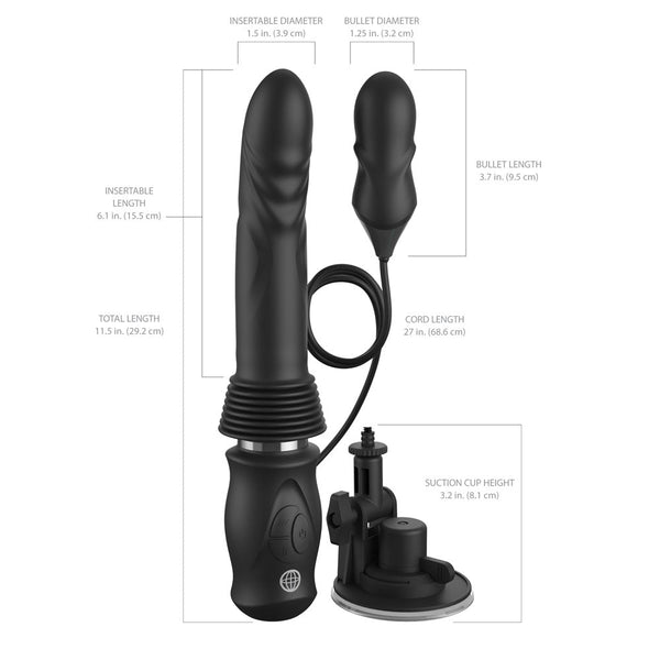 Ffs Ultimate Silicone Thruster Black Usb Rechargeable Thrusting  Wireless s