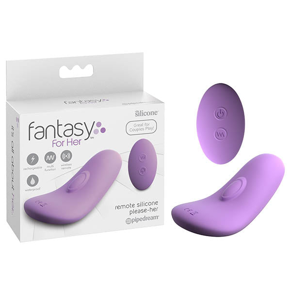 Fantasy For Her Remote Silicone Please Her Purple Usb Rechargeable Stimulator With Wireless Massagers & Wands