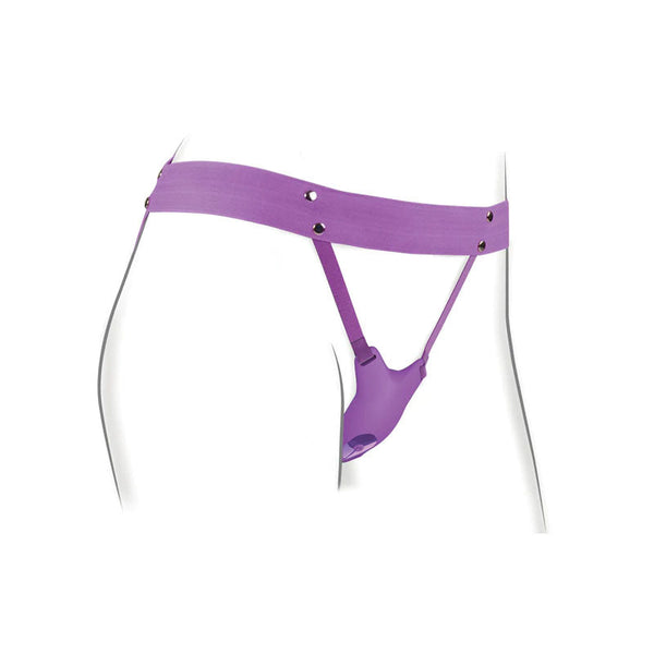 Fantasy For Her Ultimate Butterfly Strap On Purple Usb Rechargeable Stimulator Strap Ons