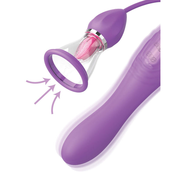 Fantasy For Her Ultimate Pleasure Max Purple Usb Rechargeable  With Flicking Stimulator Clitoral s