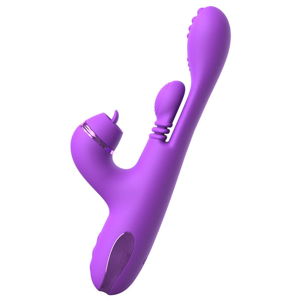 Fantasy For Her Intimotion Pulse Pro Purple 24 Cm Usb Rechargeable Swirling & Flicking Rabbit  Rabbit s