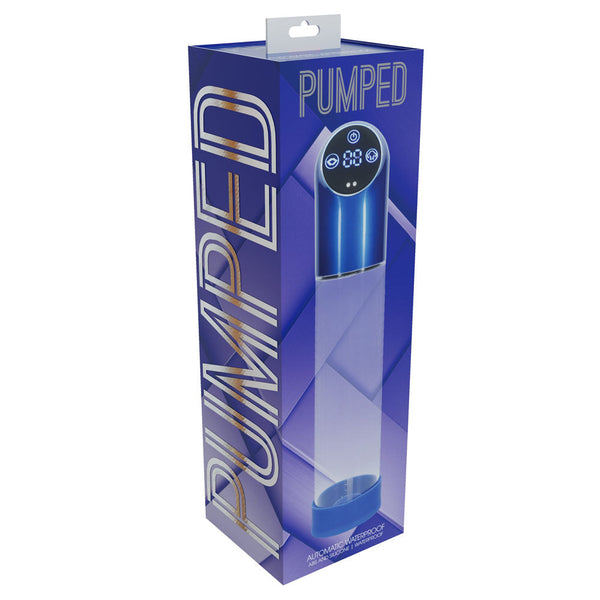 Pumped Automatic Waterproof Metal Blue/Clear Usb Rechargeable   Pumps