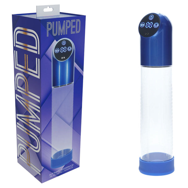 Pumped Automatic Waterproof Metal Blue/Clear Usb Rechargeable   Pumps