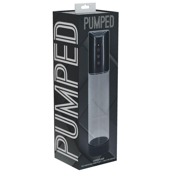 Pumped Hyperpump Automatic Gunmetal Grey Usb Rechargeable   Pumps