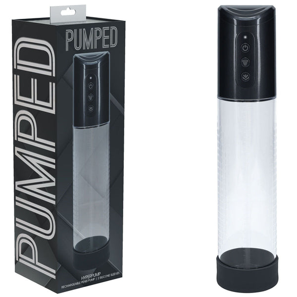 Pumped Hyperpump Automatic Gunmetal Grey Usb Rechargeable   Pumps