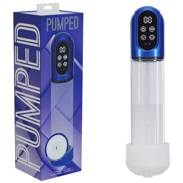 Pumped Engage Automatic  Blue Metallic Usb Rechargeable  Pumps