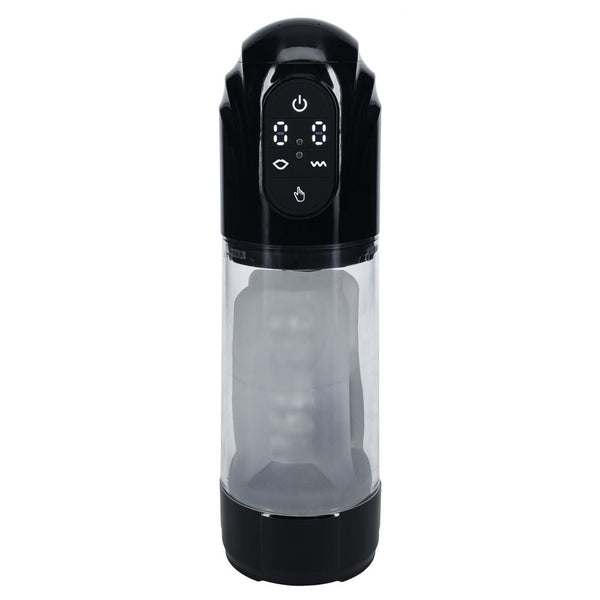 Pumped Technothrust Auto Masturbator Black/Clear Usb Rechargeable Maturbator Masturbators