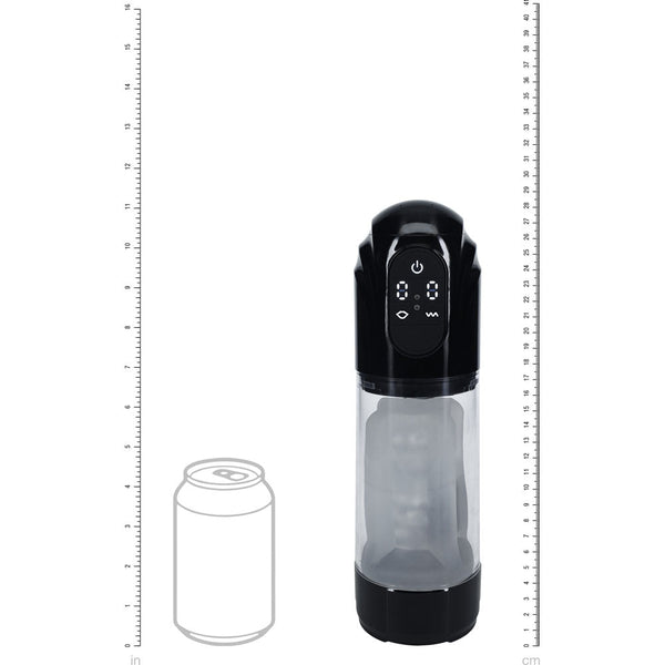 Pumped Technothrust Auto Masturbator Black/Clear Usb Rechargeable Maturbator Masturbators