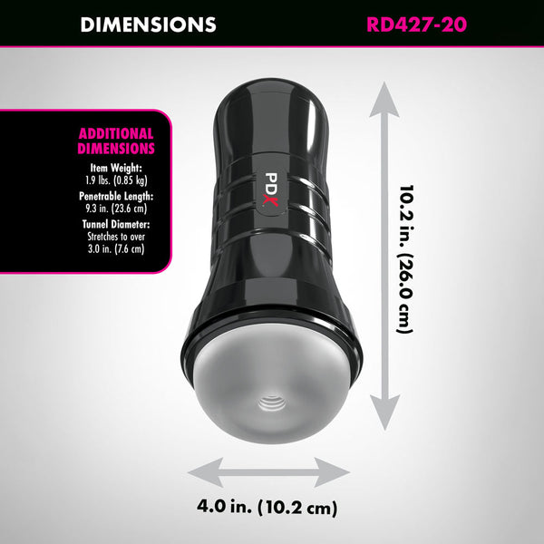 Pdx Wet Pussies Super Slide & Glide Xxl Clear Stroker Masturbators