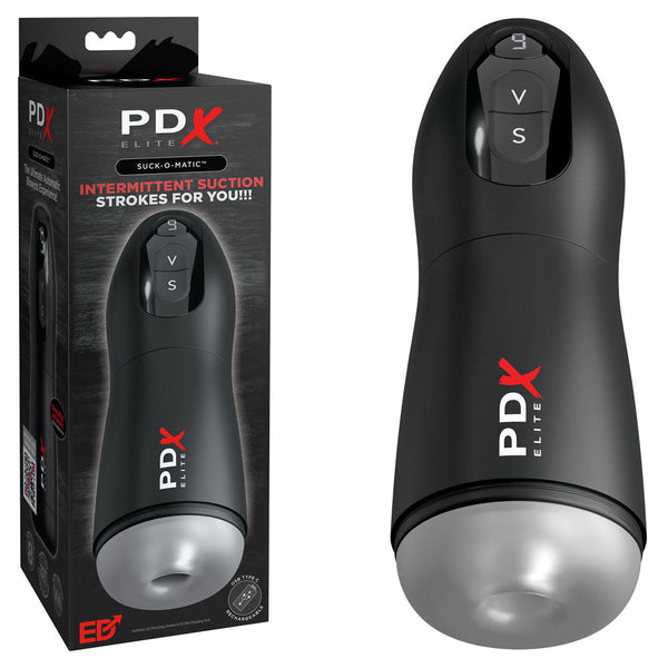 Pdx Elite Suck O Matic Usb Rechargeable Sucking & Vibrating Masturbator Masturbators