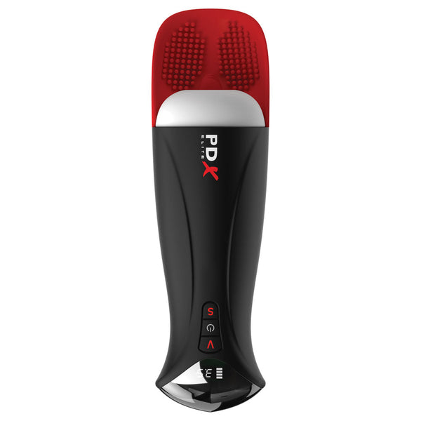 Pdx Elite Fap O Matic Pro Xl White/Red Usb Rechargeable Auto Stroker Masturbators