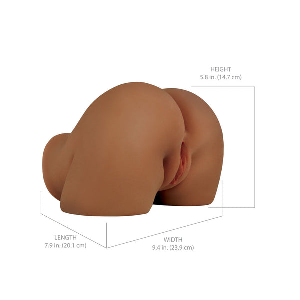 Pdx Elite Shake That Ass Brown Usb Rechargeable Vibrating Mega Masturbator Masturbators