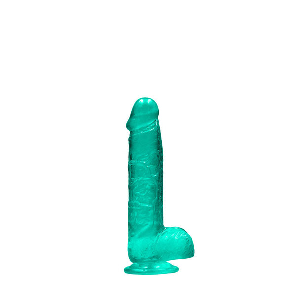Realrock 6'' Realistic Dildo With Balls Turquoise 15.2 Cm Dong Realistic Dildos
