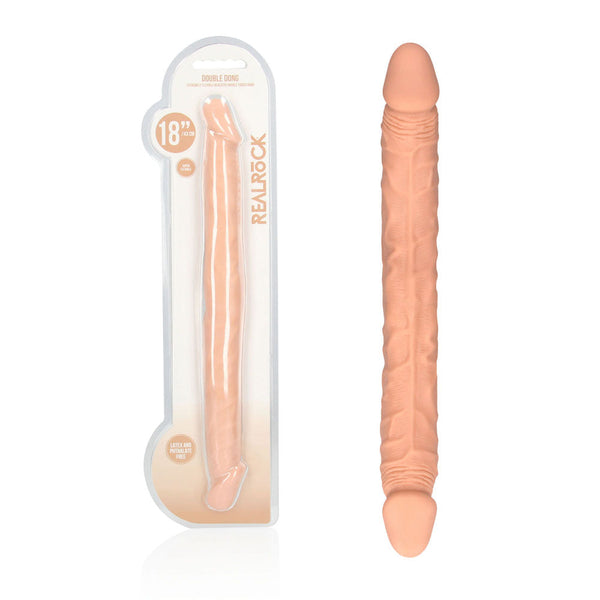 Realrock 18'' Double Dildo Flesh 46 Cm Dong Realistic Dildos