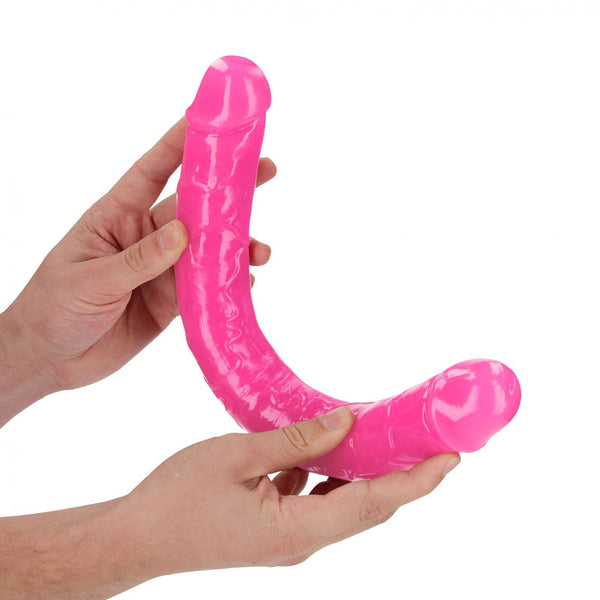 Realrock 38 Cm Double Dong Glow Pink (15'') Double Ended Dildos