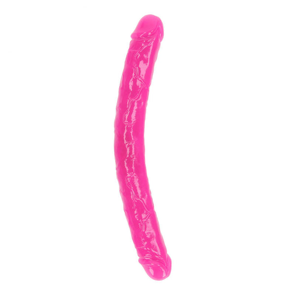 Realrock 38 Cm Double Dong Glow Pink (15'') Double Ended Dildos