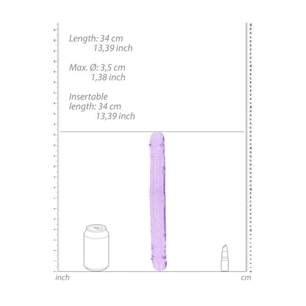 Realrock 34 Cm Double Dong Purple (14'') Double Ended Dildos