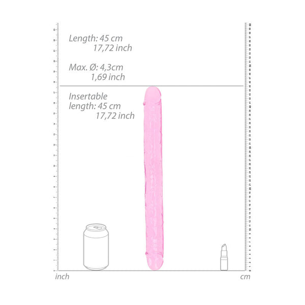 Realrock 45 Cm Double Dong Pink (18'') Double Ended Dildos