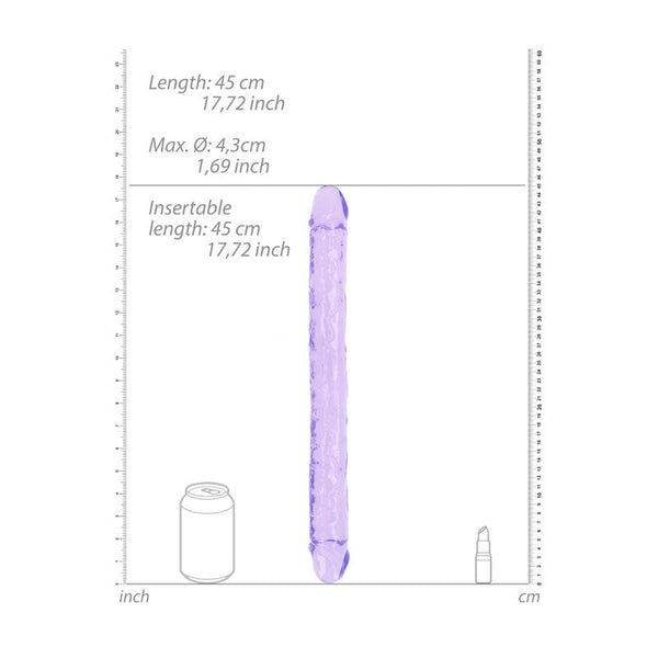 Realrock 45 Cm Double Dong Purple (18'') Double Ended Dildos