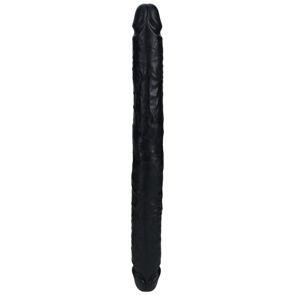 Realrock 35Cm Slim Double Dildo Black (14'') Dong Double Ended Dildos