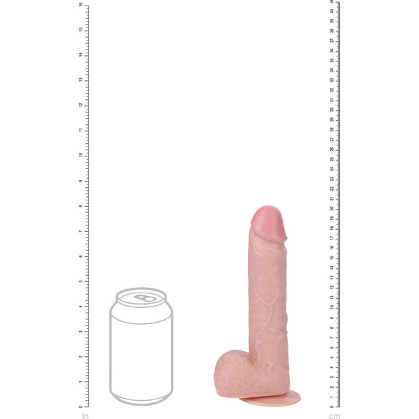 Realrock 20Cm Vibrating + Thrusting  With Balls Flesh 20.3 (8'') Usb Rechargeable And Dong Realistic Dildos