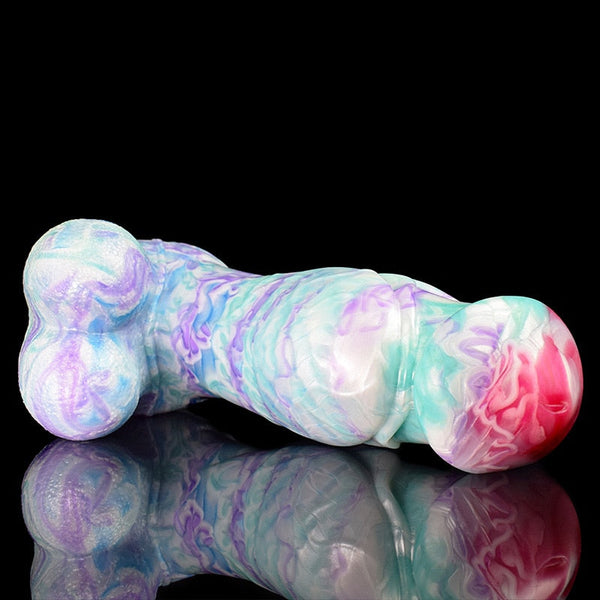 Thick Muscular Silicone Big Testicles Dildo Butt Plug Non Vibrating Butt Plugs