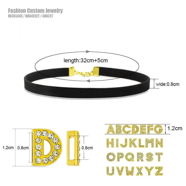 Gold Color Letters Daddys Toy Choker Collar Necklace Men Women Ddlg Role Age Play Suede Leather Chocker Cosplay Jewelry Collars & Leashes