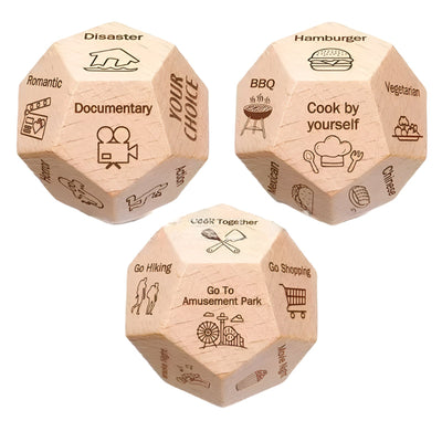 Dice For Her Him Couples Gift Ideas Food Decision Games Christmas Birthday Valentines Day Gifts Wife Husband Sex Games