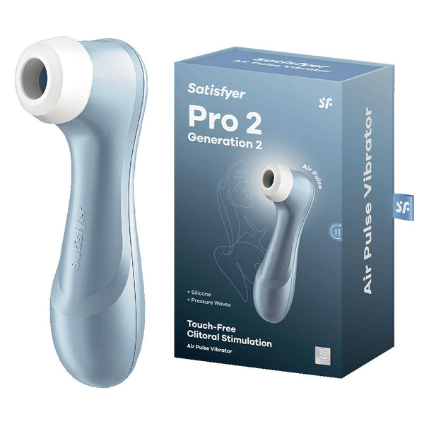 Satisfyer Pro 2 Blue Touch Free Usb Rechargeable Clitoral Stimulator Suction s