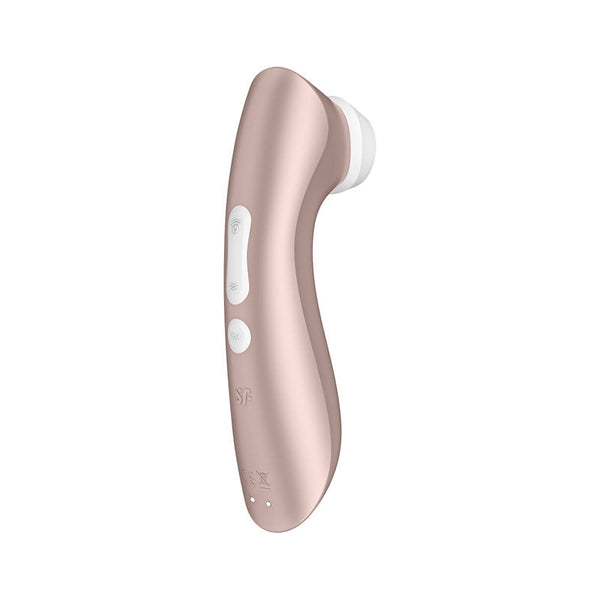 Satisfyer Pro 2+ Rose Gold Touch Free Usb Rechargeable Clitoral Stimulator With Vibration Suction s